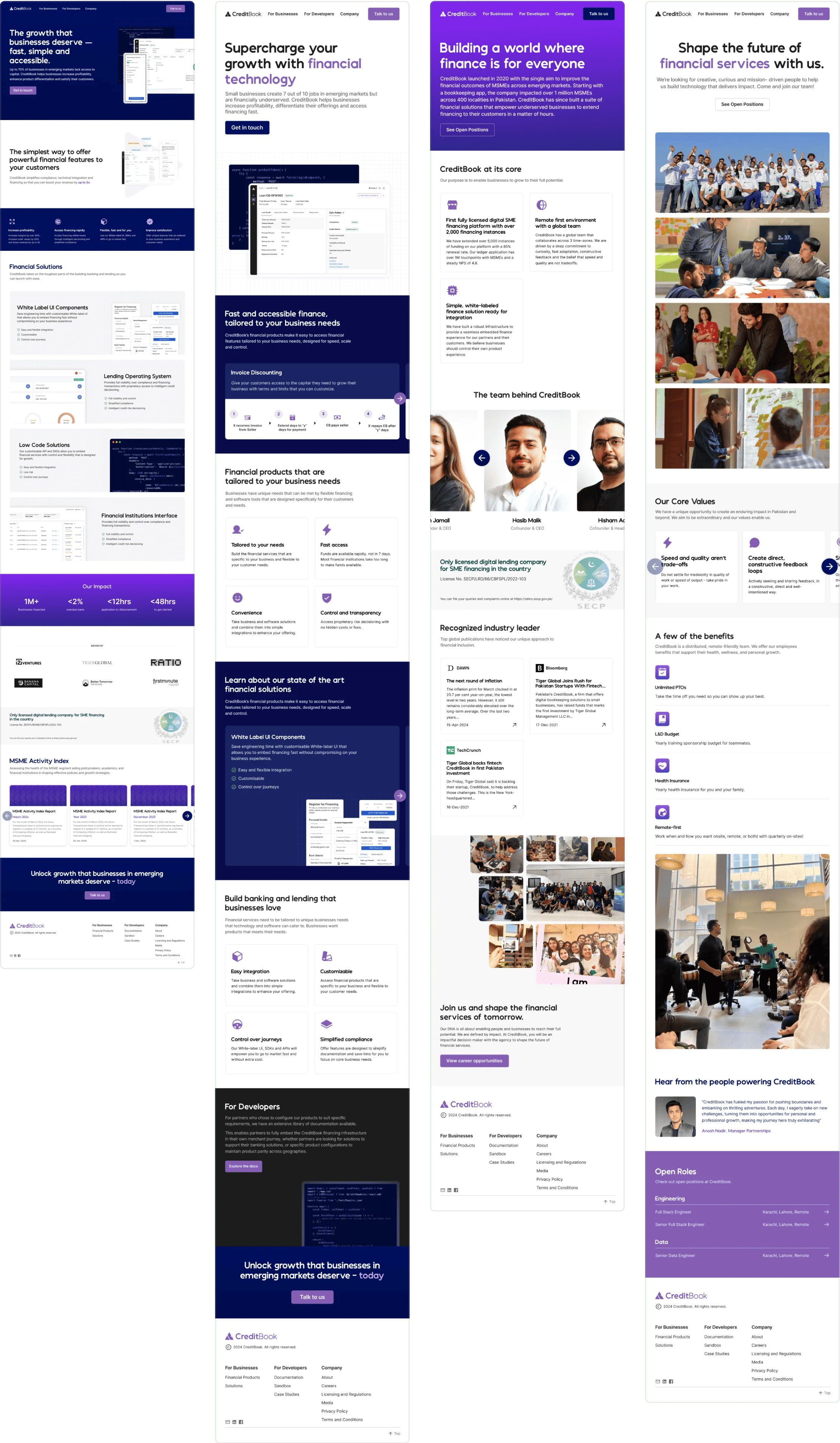 Few website desgn mockups