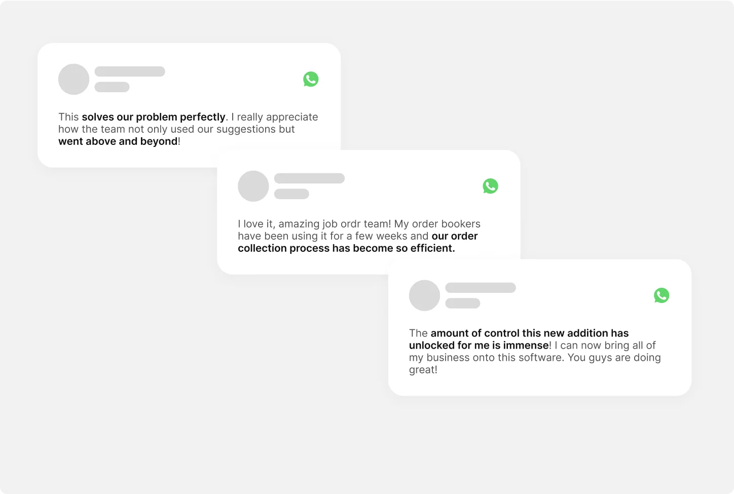 customer quotes after release