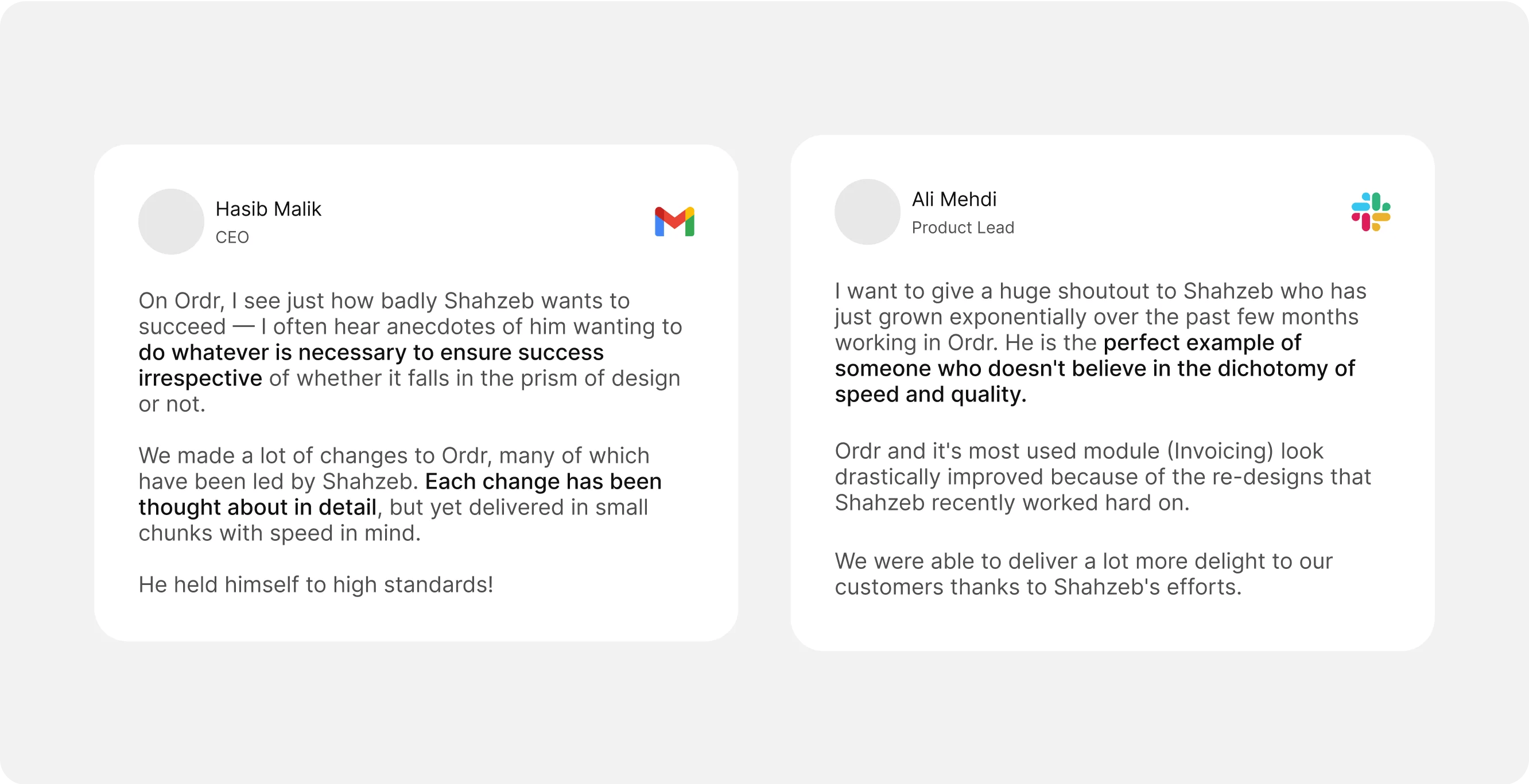 company quotes after update